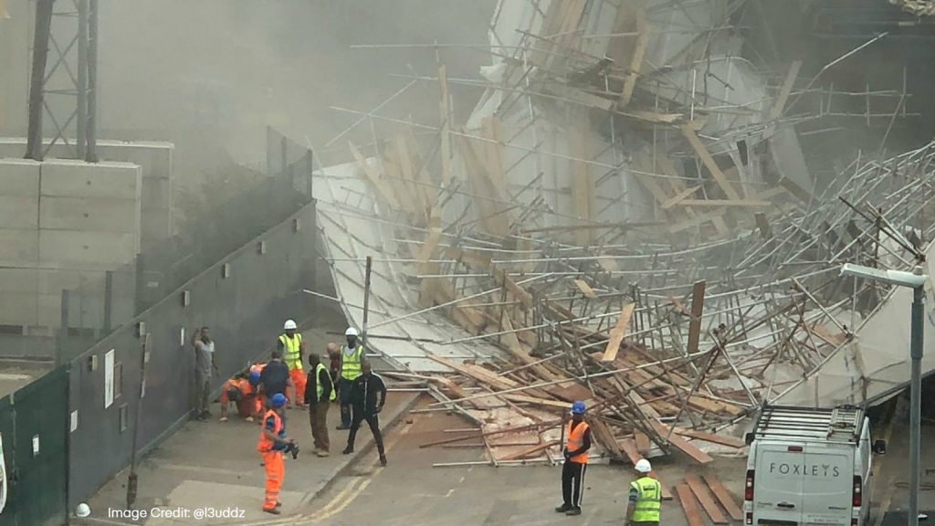 Reading scaffolding collapse