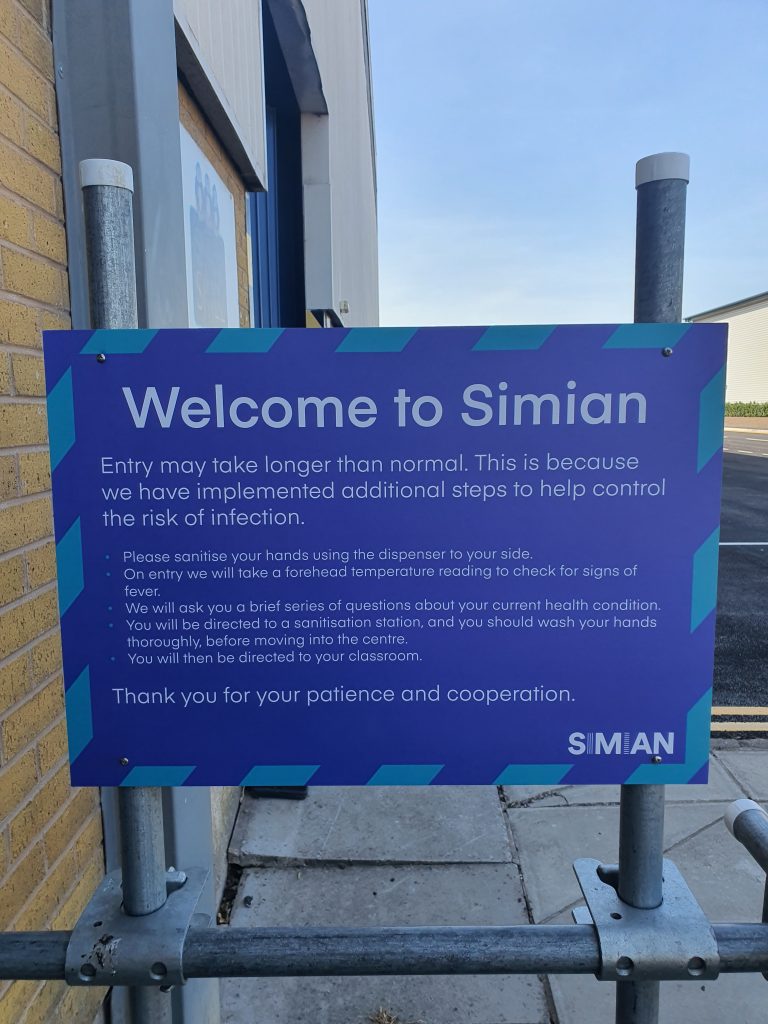 Simian restarts scaffolding training