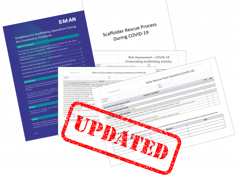 updated scaffolding COVID-19 guidance